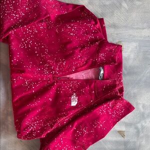 The North Face Pink Speckled Half-Zip Pullover